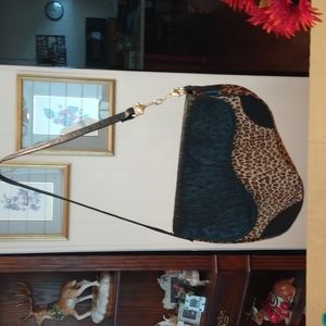 NWOT Carla Mancini Leather Kidney Shape Bag